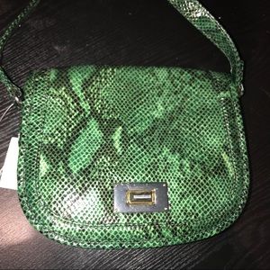 Talbots Faux Snakeskin Purse